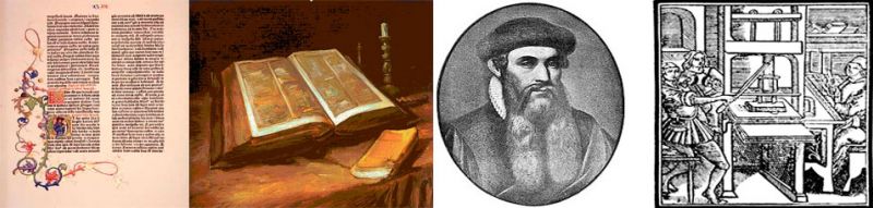 Die Gutenberg Bibel ggedruckt auf Hanf
